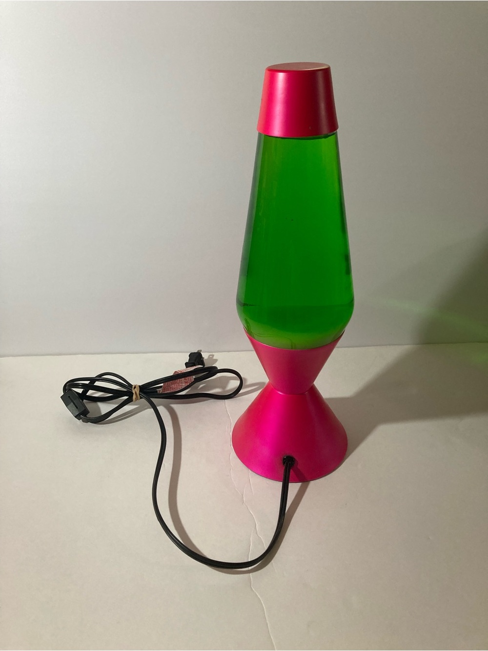 Pink Base Green Liquid Lava Lamp